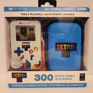 TETRIS Go Gamer with 300 Bonus Games and Travel Case Portable take with game NIB